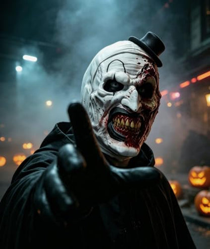 Art The Clown Mask Scary Killer Clown Masks Full Head Latex Halloween Terrifier Costume For Adults - color: Rottenclown