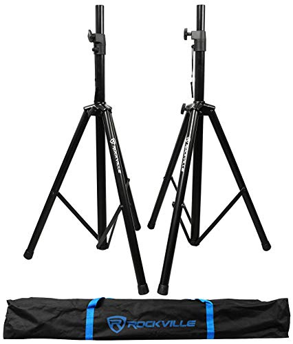 Rockville KPS10 10" 3-Way Karaoke Speaker Pair Bundle with RVSS2 Stands