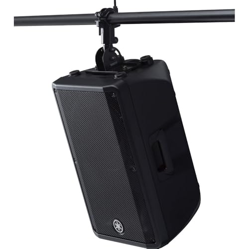 Yamaha DBR12 Pair of 12-Inch 1,000W Powered Loudspeakers Bundle — 131 dB SPL + FIR-X Tuning + D-Contour FOH/Monitor Switch for Mobile DJ, Wedding, Live Band, House of Worship