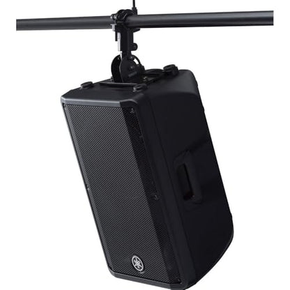 Yamaha DBR12 Pair of 12-Inch 1,000W Powered Loudspeakers Bundle — 131 dB SPL + FIR-X Tuning + D-Contour FOH/Monitor Switch for Mobile DJ, Wedding, Live Band, House of Worship