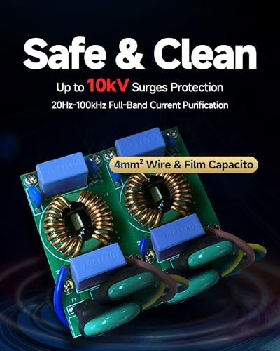TODN Power Conditioner for Electronic Equipment - CE-EMC/LVD Certified | Clean up Power/Noise Reduction/Surge Protection/Improved Performance - N9000 - size: PC-N9000-Ultra