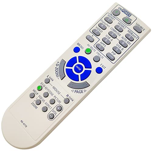 7N901171/ RMT-PJ39 Projector Remote Control Replacement | [INTECHING Make] For use with NEC NP-MC372X, NP-MC382W, NP-ME372W, NP-ME382U, NP-ME402X, NP-P525UL, NP-P525WL, NP-P605UL, NP- - style: 7N901171