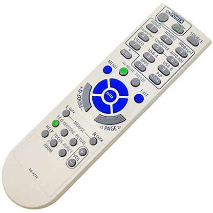 7N901171/ RMT-PJ39 Projector Remote Control Replacement | [INTECHING Make] For use with NEC NP-MC372X, NP-MC382W, NP-ME372W, NP-ME382U, NP-ME402X, NP-P525UL, NP-P525WL, NP-P605UL, NP- - style: 7N901171
