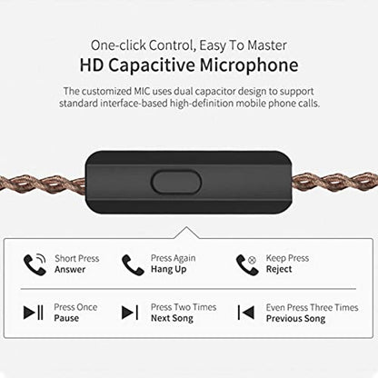 KZ ZS10 Pro 4BA+1DD in Ear Monitor Headphones 5 Driver HiFi Metal Earbuds Headphone Noise Cancelling IEM Earphone with 2 Pin Detachable Cable - size: With Mic