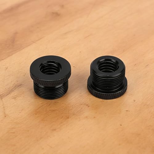 SAVITA 2pcs Mic Foot Adapter, 3/8 Female to 5/8 Male Tripod Screw Thread Adapter Mount Accessories for Camera Monitor Microphone Stand - size: 3/8 à 5/8