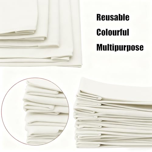 Jexine 72 Pcs Non Woven Tote Bags Bulk, Reusable Large Gift Bags with Handles, Grocery Bag for Party Favors, 14 x 10 Inch - color: Beige