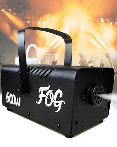 Fog Machine, Smoke Machine with Wireless&Wired Remote Control for Parties Halloween Wedding and Stage Effect, 600W