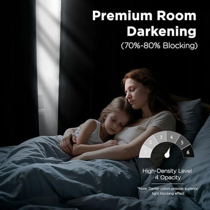 Joydeco Black Velvet Curtains 102 inch Length 2 Panels, Luxury Blackout Rod Pocket Thermal Insulated Window Curtains, Super Soft Room Darkening Drapes for Living Dining Room Bedroom,W42 x L102 inches - color: Rod Pocket | Black, size: 42"W x 102"L (Pack o