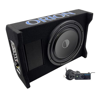 ORION CPE120 Cobalt 12" Active Down-Firing Subwoofer Enclosure, 1500W Max | 1500W Max, Built-In Amplifier, Down-Firing, Shallow Mount, Slim Sealed, Air-Tight - style: 12 Inch - 1500 Watts Active