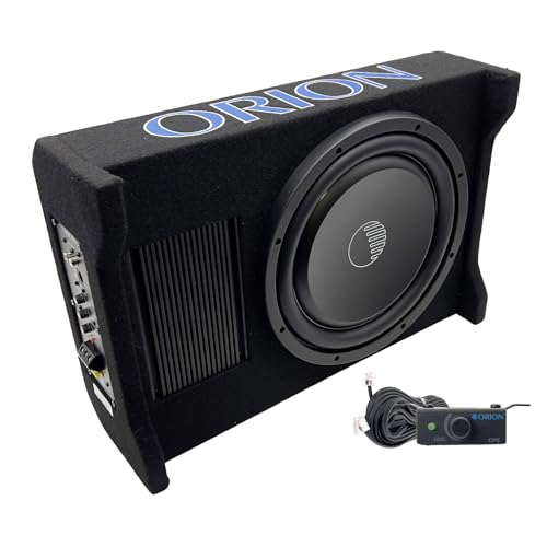 ORION CPE120 Cobalt 12" Active Down-Firing Subwoofer Enclosure, 1500W Max | 1500W Max, Built-In Amplifier, Down-Firing, Shallow Mount, Slim Sealed, Air-Tight - style: 12 Inch - 1500 Watts Active