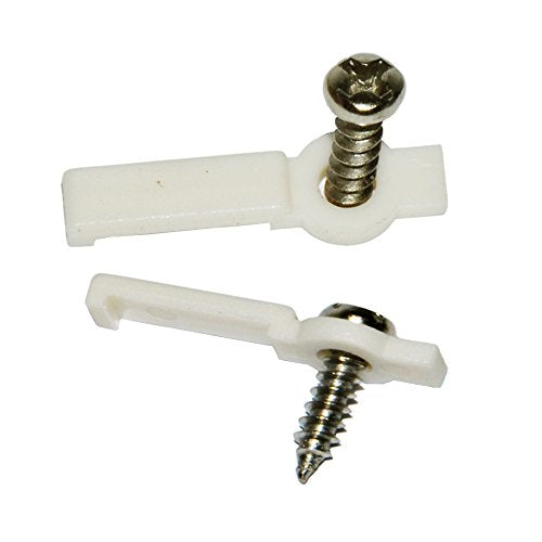 SpiritLED 100 Lots Strip Light Mounting Bracket Fixing Clip-One Side Fixing,Screws Included (100, Hollow Distance 12.9mm (Ideal for Strip Width 12mm)) - size: Ideal for 12mm Non-waterproof Strip Lights
