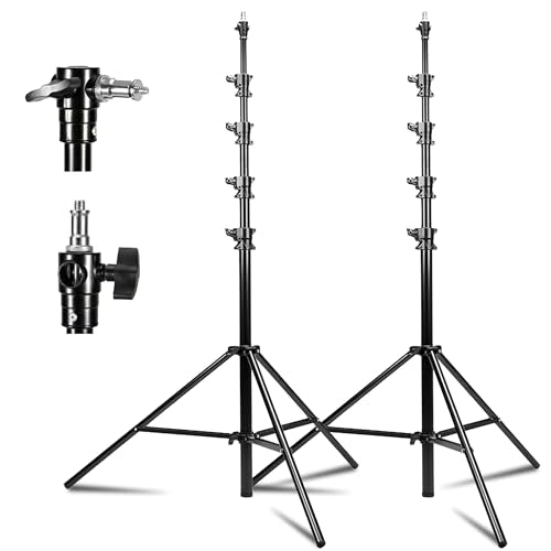 Kate 2 Pcs Heavy Duty Light Stand Tripod 15.7ft for Softbox, Monolight - color: Heavy Duty Superhigh Two-piece Set, size: 15.7ft