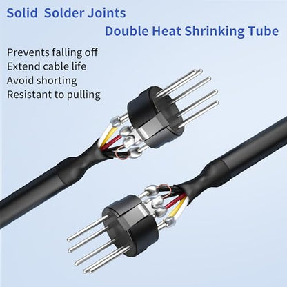 SMALL-EYE 5 Pin DMX Male to Male Cables 5 ft 2-Pack, DMX512 Jumper | True DMX512 Signal, 116Ω Optimized Impedance, Signal Routing, Professional Lighting Systems - size: 5 feet -2 Packs