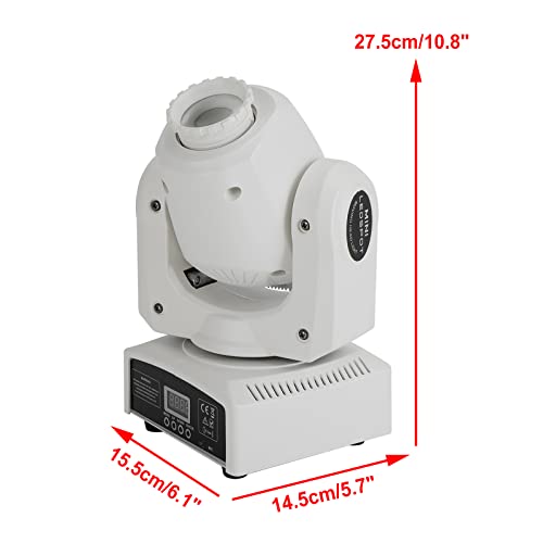 Topteng 1/2/4 Moving Head 120W 8Gobo Stage Lighting RGBW LED DJ DMX Beam Bar Party Light 9/11 Channels Sound Activated DJ Lights for Church Wedding Disco Party Nightclub Live Show