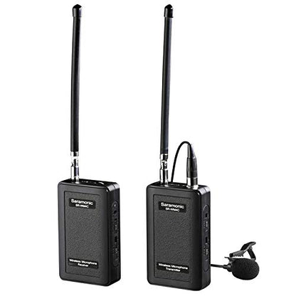 Saramonic Wireless Lavalier Microphone, SR-WM4C 4-Channels VHF Lapel Mic System (200' Range) Compatible with DSLR Camera Canon Nikon Sony Panasonic DV Camcorders Audio Recorder