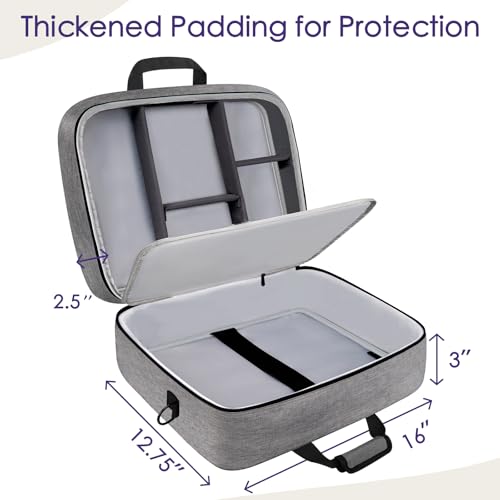 SNIGJAT Audio Mixer Case Fits RODECasterPro II with Adjustable Storage Grey - color: Grey