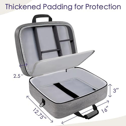 SNIGJAT Audio Mixer Case Fits RODECasterPro II with Adjustable Storage Grey - color: Grey