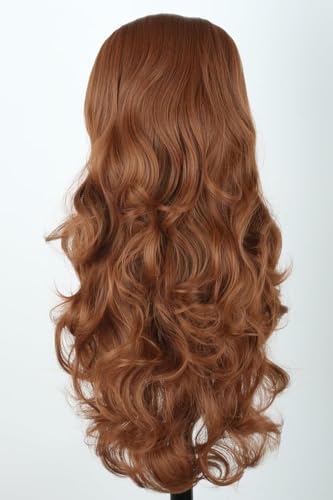 Women Brown Bouffant Big Beehive Wig Housewife Costume Wig Halloween Party Cosplay Wigs - color: Brown