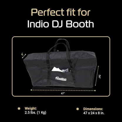 Headliner Padded Carrying Bag for Indio DJ Booth - Premium Carry on Bag with Large Outside Pockets, Padded Protection, and Lightweight Design - Safeguard Your DJ Equipment on the Go - style: Premium Carrying Bag