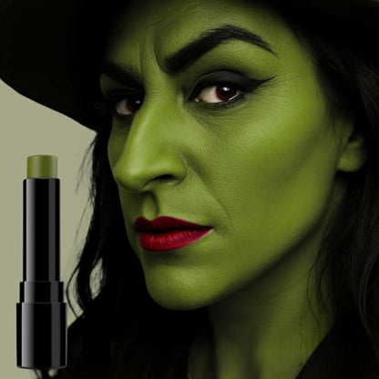 BAD COLOR Ogre Green Face Paint Stick, Matte Eye Black Stick Facepaint for Witch, Zombie, Shrek, Goblin & Monster Looks – Halloween SFX Cosplay Face & Body Paint for Adults - color: 1PCS Ogre Green