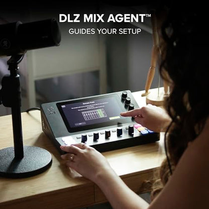 Mackie DLZ Creator XS Adaptive Digital Mixer for Podcasting, Streaming and YouTube with User Modes, Mix Agent Technology, Auto Mix, Onyx80 Mic Preamps - style: DLZ Creator XS