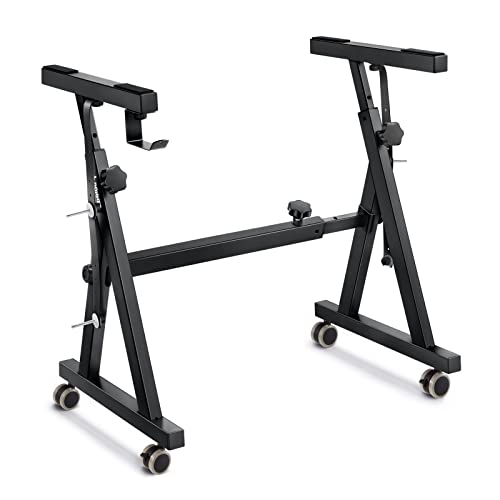 Donner Keyboard Stand, Z-style Heavy-Duty Piano Stand, Adjustable and Portable Piano Keyboard Stand, Suitable for 54, 61 and 88 Keys Electric Keyboards Digital Pianos - size: Z-style Fixed