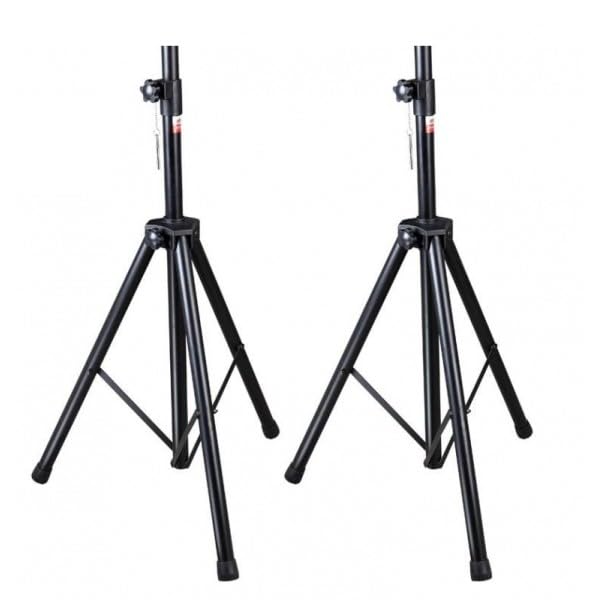 MUSYSIC MU‑S1 Heavy Duty Tripod Speaker Stands – Pair of PA Speaker Stands | 200 lb Capacity, 41–76 Inch Height, 35mm (1 3/8”) Mount, Lightweight & Durable, Professional DJ/PA Use