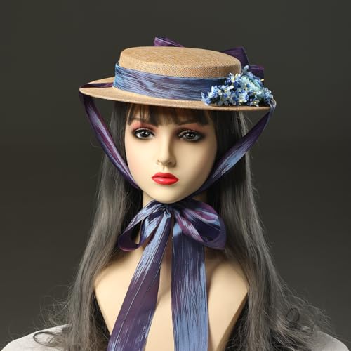 COSDREAMER Victorian Hat Girls Women Tea Party Sun Hat Small - color: C