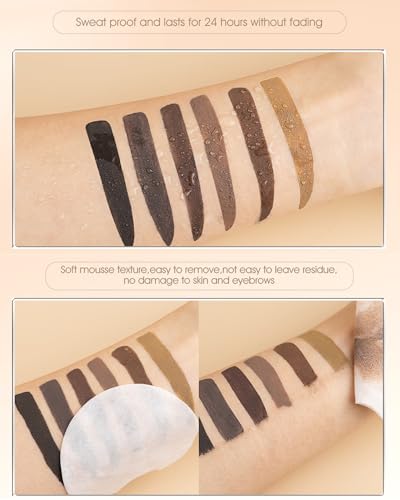 Blonde Eyebrow Gel Tinting Kit,Dark Blonde Eye Brow Stain Mascara for Women | Long Lasting,Waterproof Brow Filler,Tinted Eye Brow Glue,Eyebrow Gel Tint Kit, Thanksgiving,Christmas Eye Makeup for Women - color: 01# Blonde