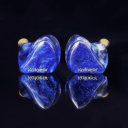 in Ear Monitor Headphones for Musician, 10mm Berryllium Diaphram Dynamic Driver Wired Earbuds with Detachable OFC Silver-Plated Cable for Audiophile DJ Studio Gaming (3.5mm, Blue) - style: 3.5mm