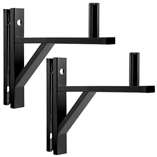 LyxPro Wall Mount PA Speaker Brackets, Pair, 90 lb Capacity, Black
