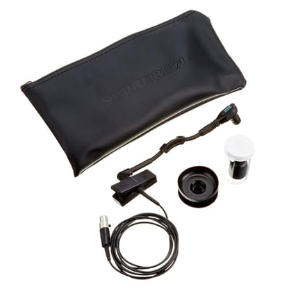 Shure Wireless BETA 98H/C Microphone - Miniature Instrument Mic with TA4F 4-pin mini XLR Connector, Cardioid Condenser, Clip-on with Gooseneck for Sax/Brass or Rim of Percussion (WB98H/C) - style: Wireless - TA4F (4-pin mini XLR)