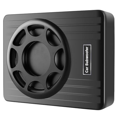 litillbuly 10 Inch Car Subwoofer,Slim Under Seat Car Subwoofer Powered | High/Low Level Input, Car/Truck Car Audio Subwoofer Sub Built in Amplifier 800W