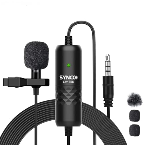 Moman MA6R Lavalier Microphone, Omnidirectional XLR Lapel Mic with 3-Pin Connector for Camera Recorder Mixer for Podcast Interview YouTube Video Recording