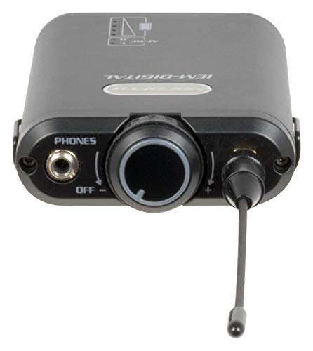 VocoPro IEM-DIGITAL-12 - Professional Digital Stereo/True Dual Mono In-Ear Monitor, Black