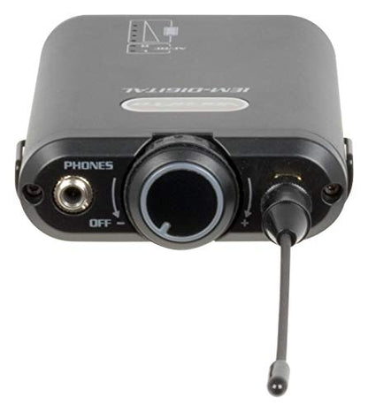 VocoPro IEM-DIGITAL-12 - Professional Digital Stereo/True Dual Mono In-Ear Monitor, Black