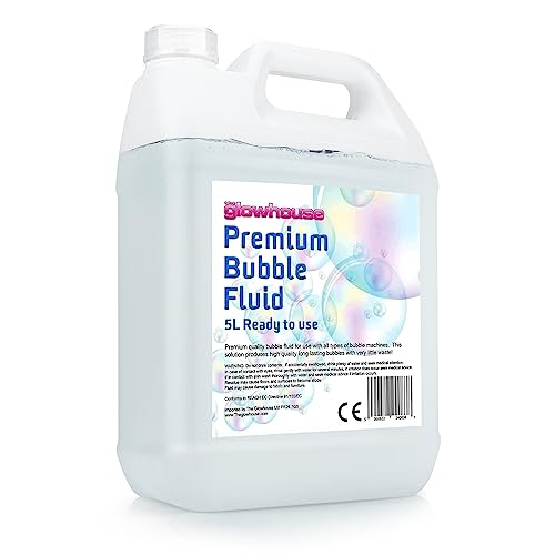 Premium Bubble Solution 169 oz – Non-Toxic, Ready-to-Use Bubble Fluid for Kids & Adults, Long-Lasting Refill for Bubble Machines, Bubble Guns & Wands, Creates Big Strong Bubbles for Indoor/Outdoor Fun