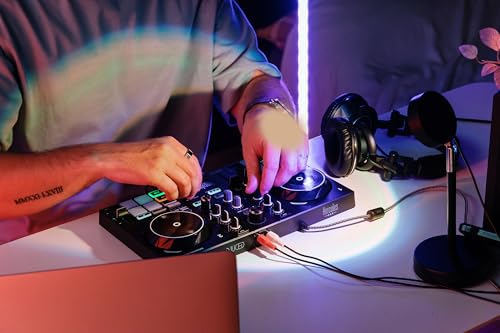 Hercules DJControl Inpulse 200 MK3 - Ideal DJ Controller with Serato Lite | Beatmatch light guides, dedicated Stems controls, 8 performance pads, touch jog wheels & DJUCED/Serato DJ Lite - style: Inpulse 200MK3 Edition