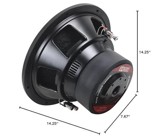 MX12D4 12" Car Subwoofer| Dual 4 Ohm| 1200W Max Power | 600W RMS| 2.5in copper coil prevent overheating| 87.6dB sens, 99Oz magnet for tight bass| Ideal for bass lovers. - size: 12" - Dual 4 Ohm