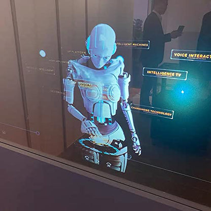 Rear Projection Screen Material Self - Adhesive Holographic Rear Projection Film, Projection Fabric for Bussiness Meeting Dark Grey, A4 Sample, 8.3"x11.7" - color: Dark Grey, size: 8.3Inchx11.7Inch