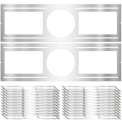 New Construction Mounting Plate, 6 Inch, LED Recessed Lighting Housing Kits, Flat Steel Rough in Bracket Fixture for LED Light Bar, 24PC Shallow Recessed Lighting Housing Plate - size: 6 Inch,24 Pack