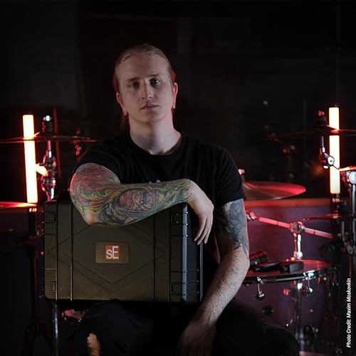 SE ELECTRONICS V Pack Venue Standard Drum Mic Kit for Toms, Snares & Bass Drums - Includes 1 V Kick, 2 V Beats, 2 V Clamps, 1 V7 X Instrument Microphone & More - color: V Pack Venue Standard