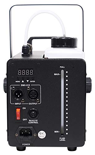 Rockville R1200L Fog Machine with RGB LED Lights/Strobe Bundle with BAG1200 | 12000 CFM Output, 7-Channel DMX, For DJ/Bar/Karaoke, Remotes, Sound Activated, BAG1200 Waterproof Travel Bag, 2-Items