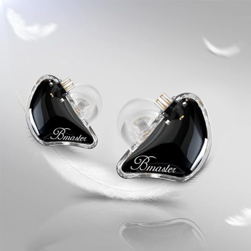 BASN Bmaster 2Pin Triple Drivers in Ear Monitor Headphones (Black) - color: Clear Black