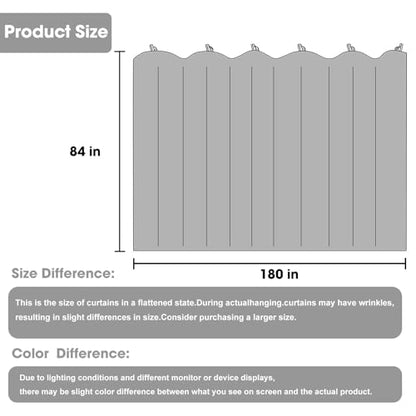 Room Divider Blackout Curtain Track Curtains Wall Dividers Panels Screen for Living Rooms Bedroom Office Privacy Partition Separation, W180 × L84 Inch,1 Panel, Black - color: Black, size: 180"W x 84"L (Pack of 1)