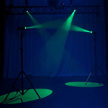 ADJ Products PINSPOT LED Quad DMX 8 WATT Quad Color | Vivid hue mixing, standalone or DJ console control modes, compact housing, crisp narrow beam for disco and mirror balls