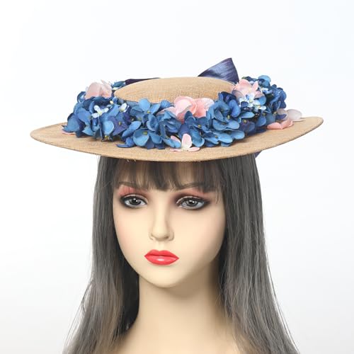COSDREAMER Victorian Hat Girls Women Tea Party Sun Hat Small - color: E