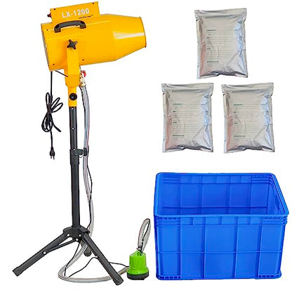 LANGXUN 2026 Upgrade Foam Machine for Party, 1200W High Power Foam Maker Cannon Bubble Machine, Outdoor Summer Pool Party Water Toys for Birthdays Hoilday Celebrations and Backyard Events - color: Yellow