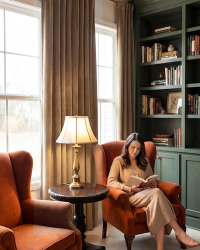 StangH Brown Velvet Curtains Blackout for Study Room, W52 x L96, 2 Panels - color: Brown, size: 52"W x 96"L (Pack of 2)