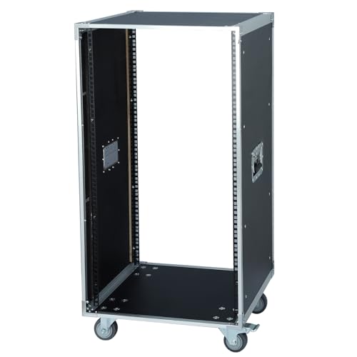 AV Gear Rack 20U Home Audio & Video Stage Stereo Equipment Storage Cabinet Stand On Wheels - 20U 19in Server IT Network Data Devices Storage Rack Cabinet - SC01-20U - size: 20U